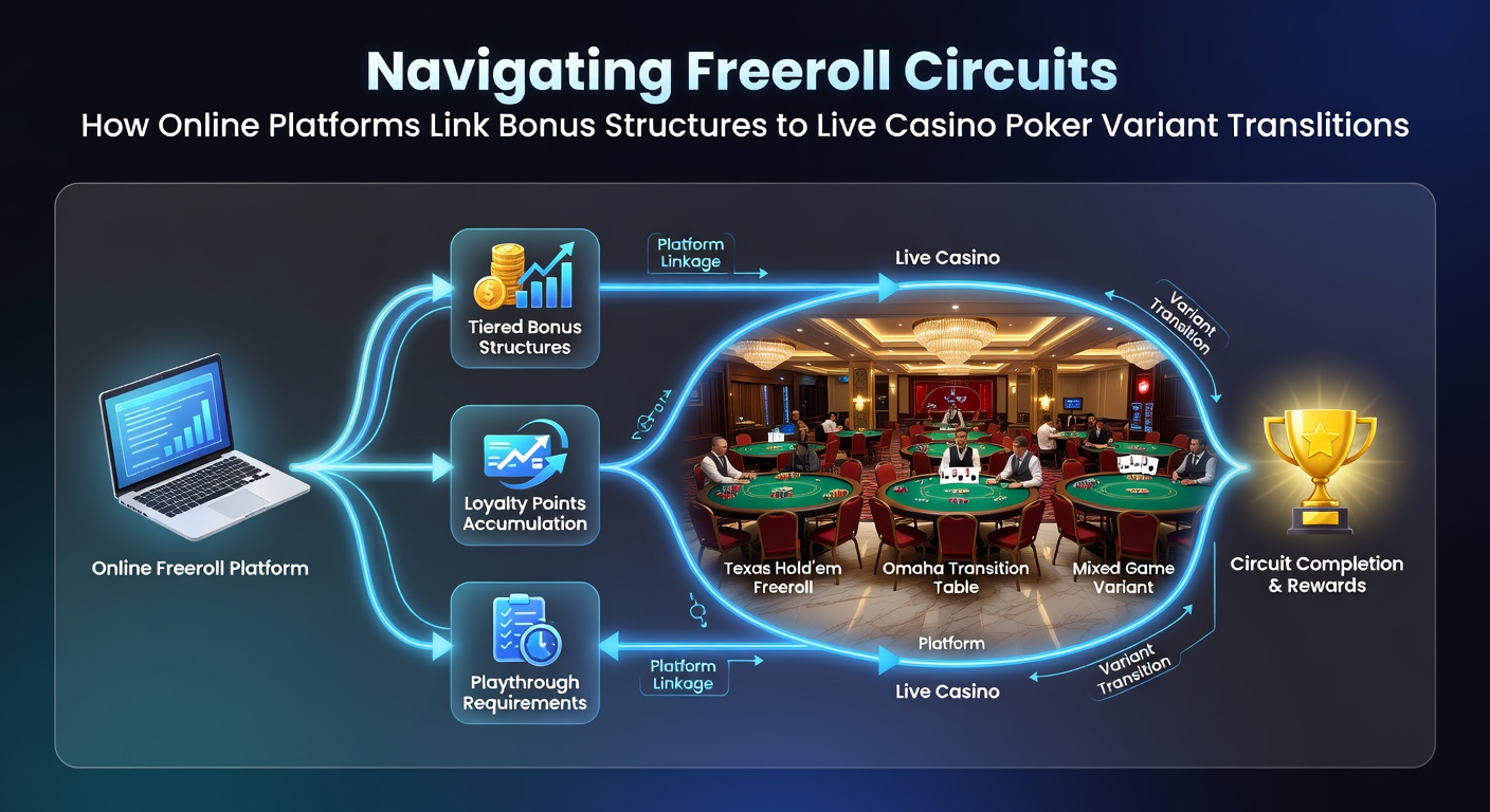 Players transitioning from online freeroll tournaments to live casino poker tables at a major venue